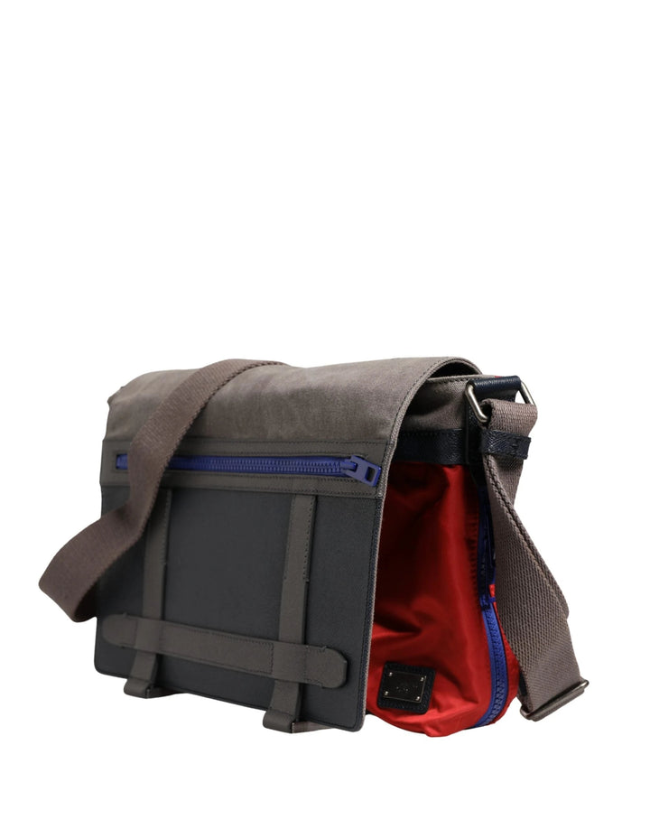 Dolce & Gabbana Sample Sale Dolce & Gabbana Men Multicolor Nylon Canvas Etna Messenger Borse Bag - | Designer outlet