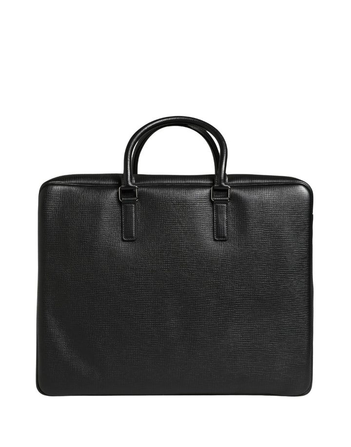 Dolce &amp; Gabbana Sample Sale Dolce &amp; Gabbana Black Car Man Applique Leather Weekender Borse Bag - | Designer outlet