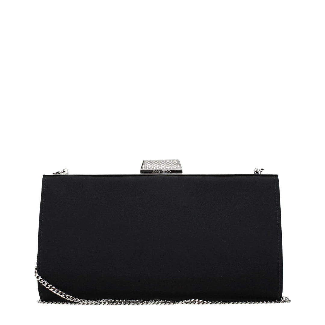 Jimmy Choo Sample Sale Jimmy Choo Black Satin Clutch Bag - | Designer outlet