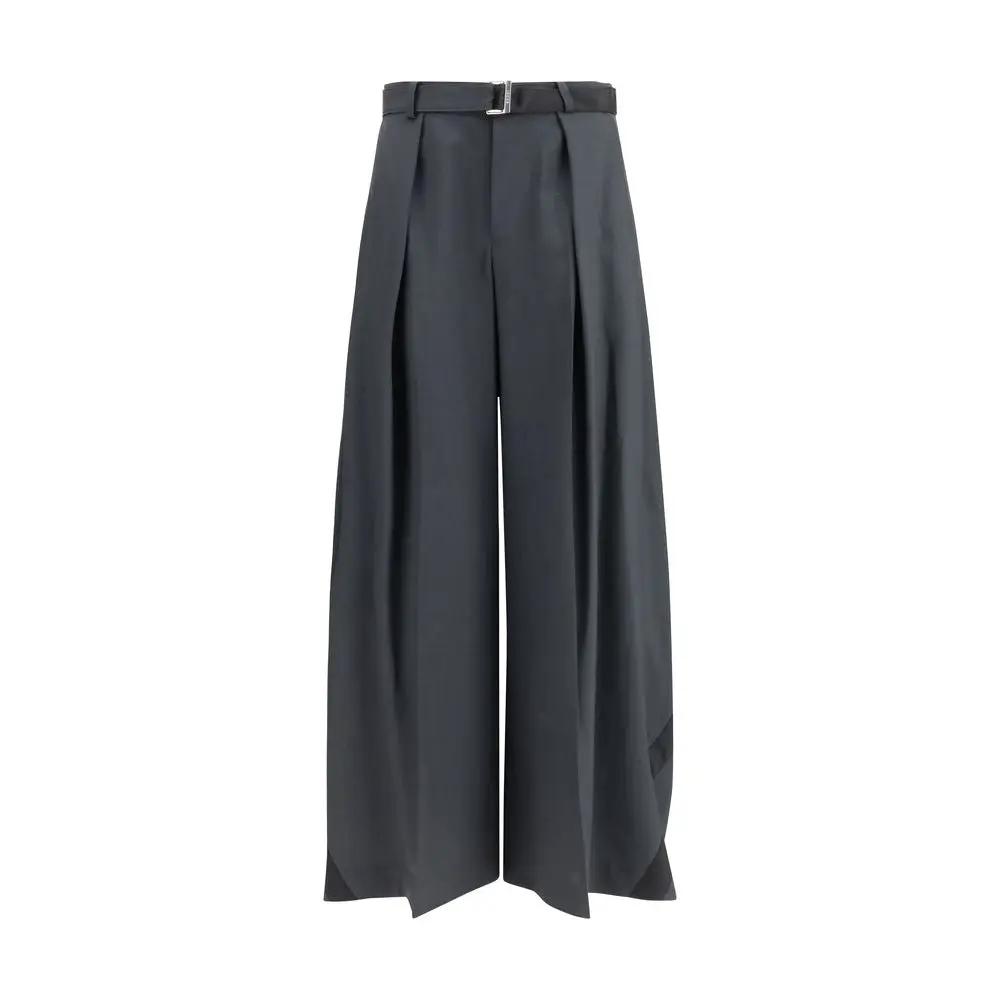 Sacai Sample Sale | Sacai Gray Polyester Casual Pants - | Designer outlet