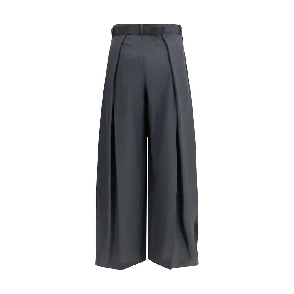 Sacai Sample Sale | Sacai Gray Polyester Casual Pants - | Designer outlet