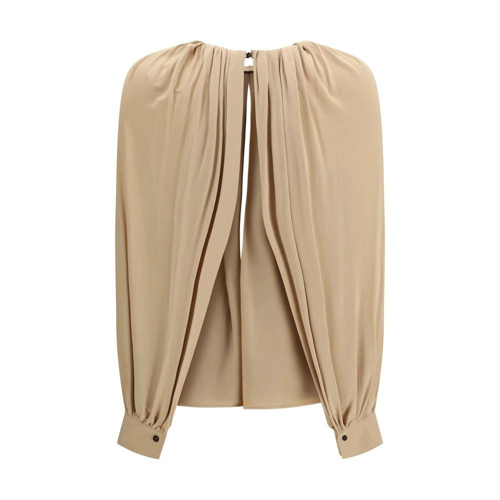 Ferragamo Beige Viscose Blouse