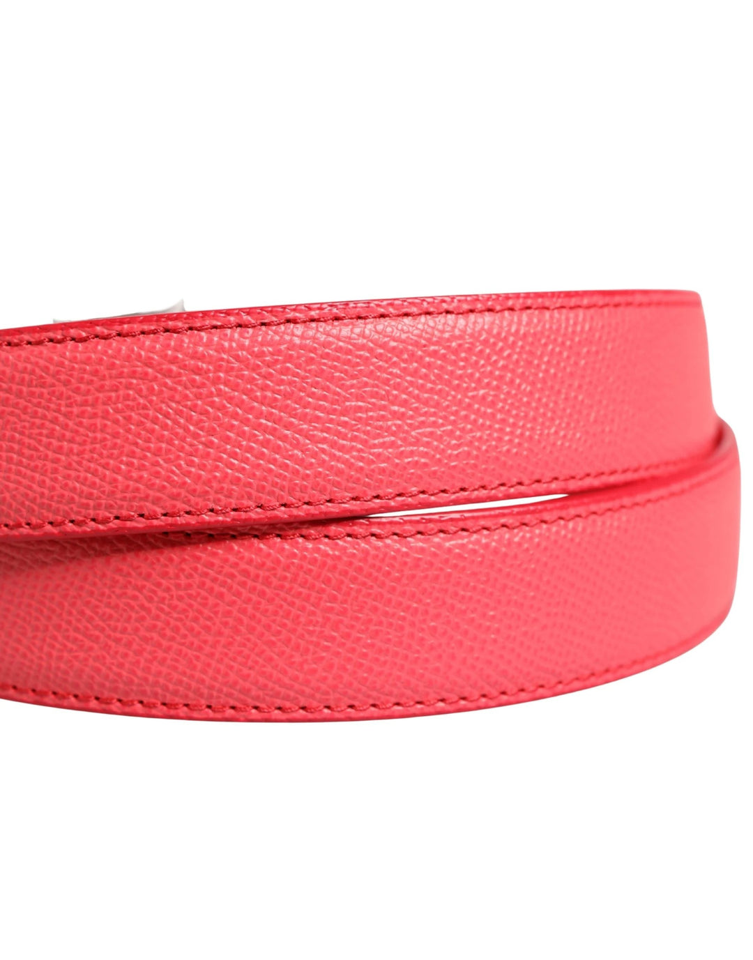 Dolce &amp; Gabbana Sample Sale Dolce &amp; Gabbana Pink Calf Leather Silver Metal Buckle Belt - | Designer outlet