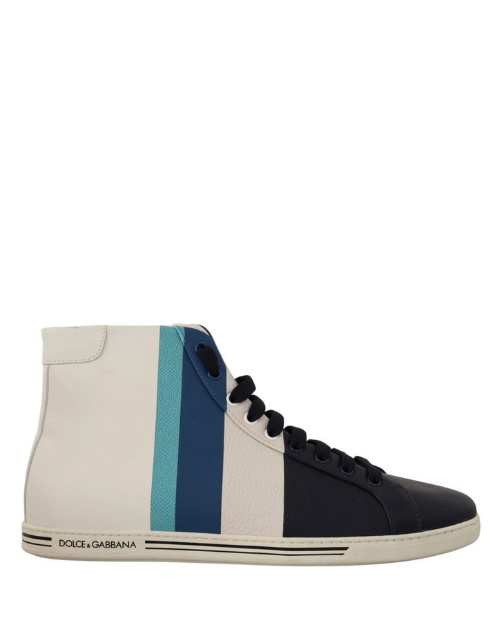 Dolce &amp; Gabbana Sample Sale Dolce &amp; Gabbana Multicolor Leather Mid Top Sneakers Shoes - | Designer outlet