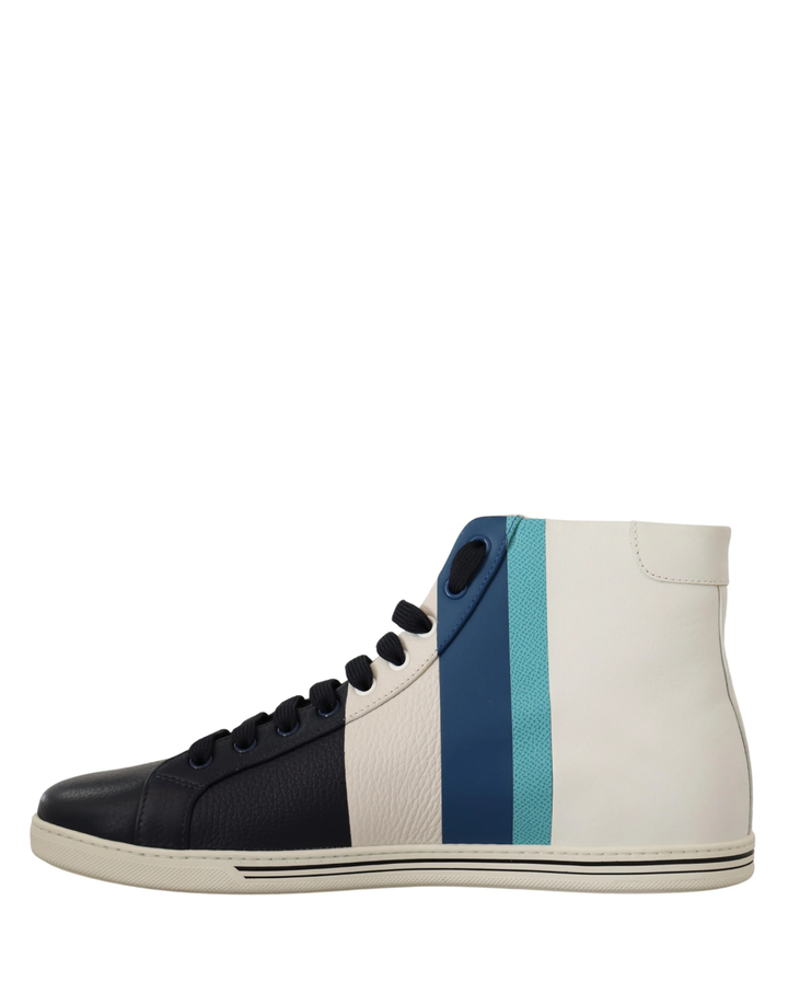 Dolce &amp; Gabbana Sample Sale Dolce &amp; Gabbana Multicolor Leather Mid Top Sneakers Shoes - | Designer outlet