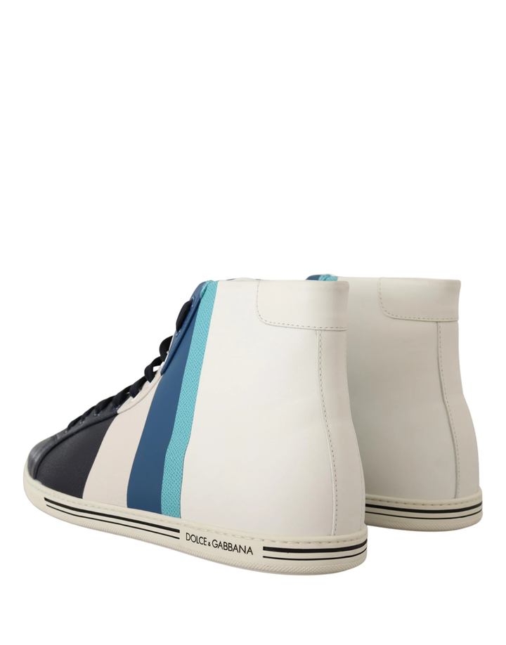 Dolce &amp; Gabbana Sample Sale Dolce &amp; Gabbana Multicolor Leather Mid Top Sneakers Shoes - | Designer outlet