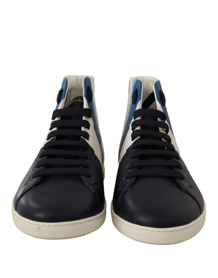 Dolce &amp; Gabbana Sample Sale Dolce &amp; Gabbana Multicolor Leather Mid Top Sneakers Shoes - | Designer outlet