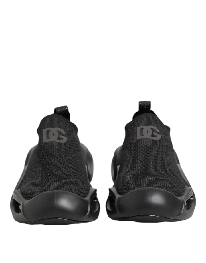 Dolce &amp; Gabbana Sample Sale Dolce &amp; Gabbana Black Slip On Wave Low Top Sneakers Shoes - | Designer outlet