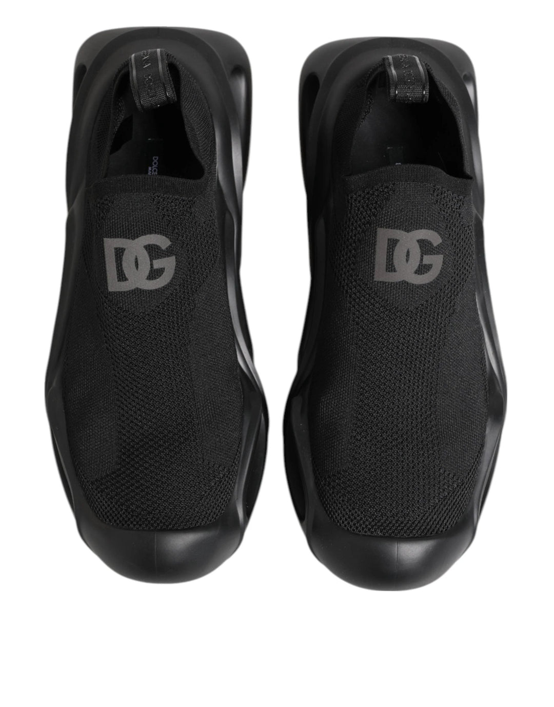 Dolce &amp; Gabbana Sample Sale Dolce &amp; Gabbana Black Slip On Wave Low Top Sneakers Shoes - | Designer outlet