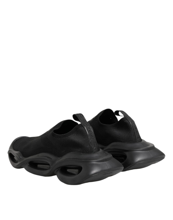 Dolce &amp; Gabbana Sample Sale Dolce &amp; Gabbana Black Slip On Wave Low Top Sneakers Shoes - | Designer outlet