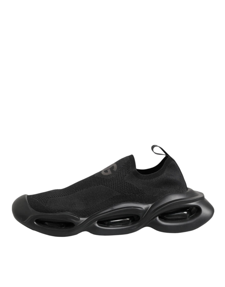 Dolce &amp; Gabbana Sample Sale Dolce &amp; Gabbana Black Slip On Wave Low Top Sneakers Shoes - | Designer outlet