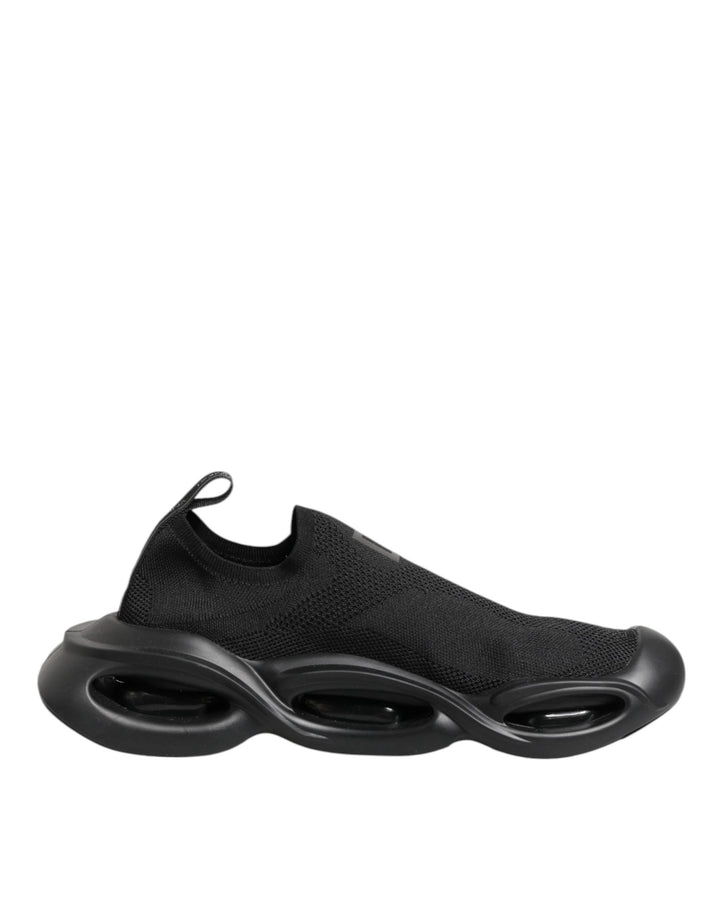 Dolce &amp; Gabbana Sample Sale Dolce &amp; Gabbana Black Slip On Wave Low Top Sneakers Shoes - | Designer outlet