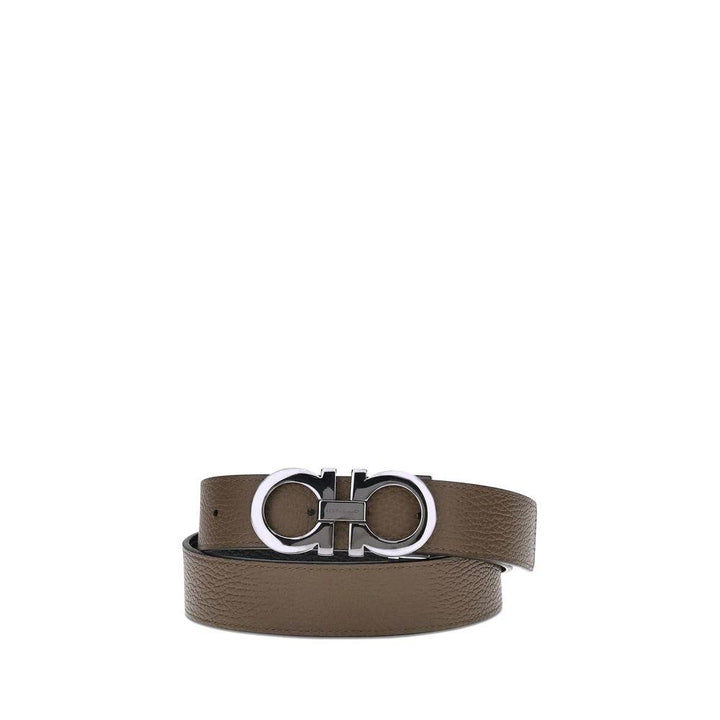 Ferragamo Sample Sale Ferragamo Brown Calf Leather Bos Taurus Regular Belt - | Designer outlet