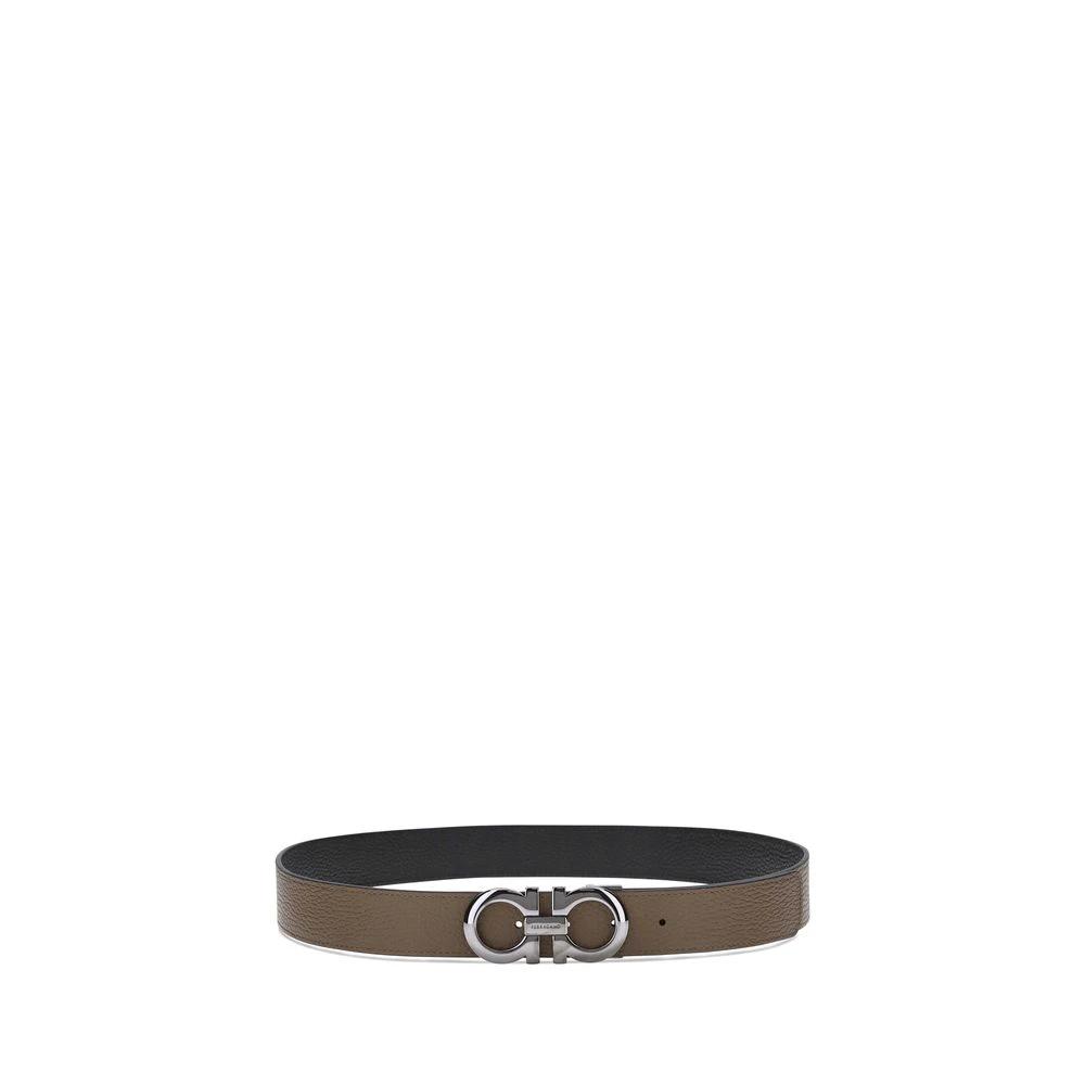 Ferragamo Sample Sale Ferragamo Brown Calf Leather Bos Taurus Regular Belt - | Designer outlet