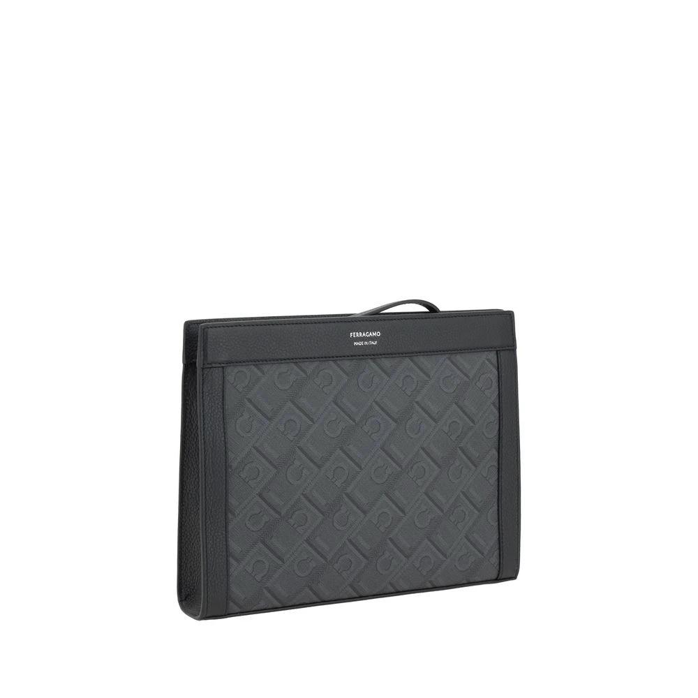 Ferragamo Sample Sale Ferragamo Black Polyethylene Clutch Bag - | Designer outlet