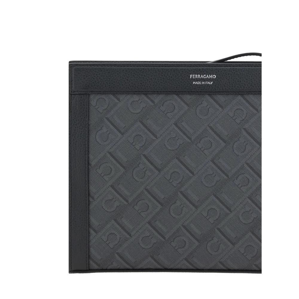 Ferragamo Sample Sale Ferragamo Black Polyethylene Clutch Bag - | Designer outlet