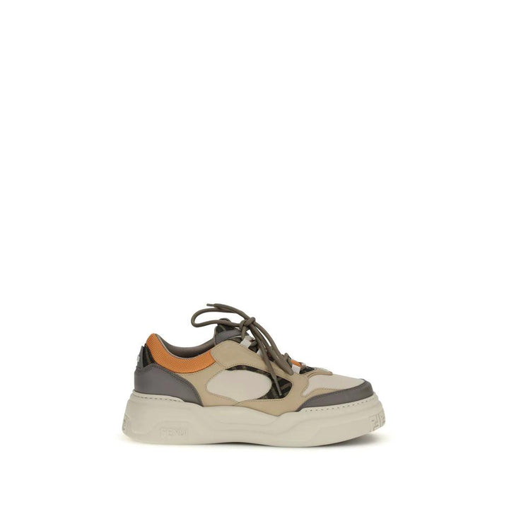 Fendi Sample Sale Fendi Multicolor Calf Leather Bos Taurus Chunky Sneakers - | Designer outlet