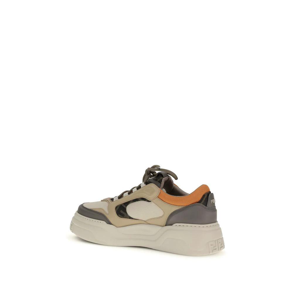 Fendi Sample Sale Fendi Multicolor Calf Leather Bos Taurus Chunky Sneakers - | Designer outlet