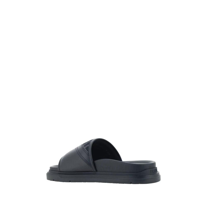Fendi Sample Sale Fendi Gray Fabric Flat Sandals - | Designer outlet