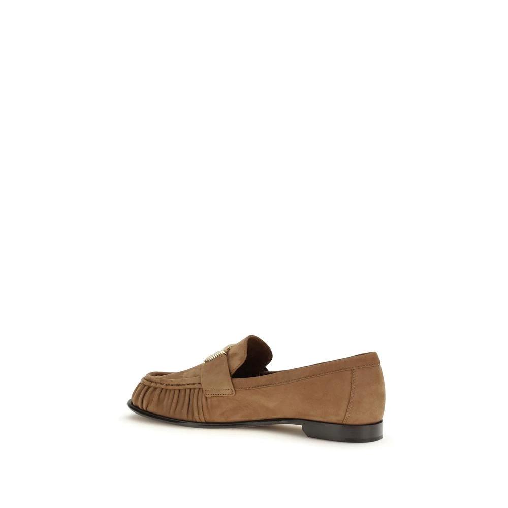 Fendi Sample Sale Fendi Brown Calf Leather Bos Taurus Slip-On Loafers - | Designer outlet