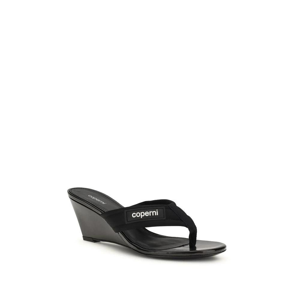 Coperni Sample Sale Coperni Black Polyamide Wedge Sandals - | Designer outlet