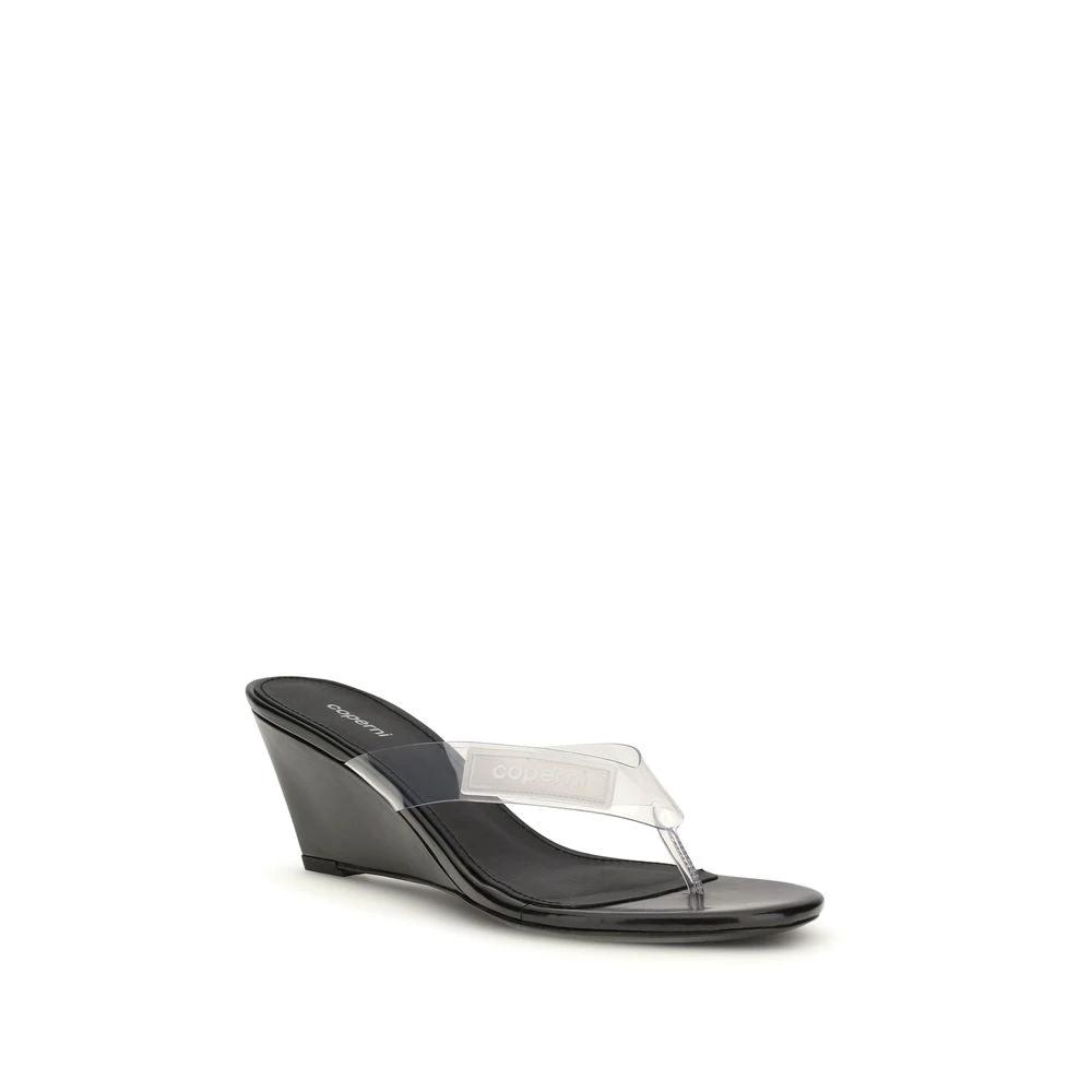 Coperni Sample Sale Coperni Black Pvc Flip-Flop Sandals - | Designer outlet