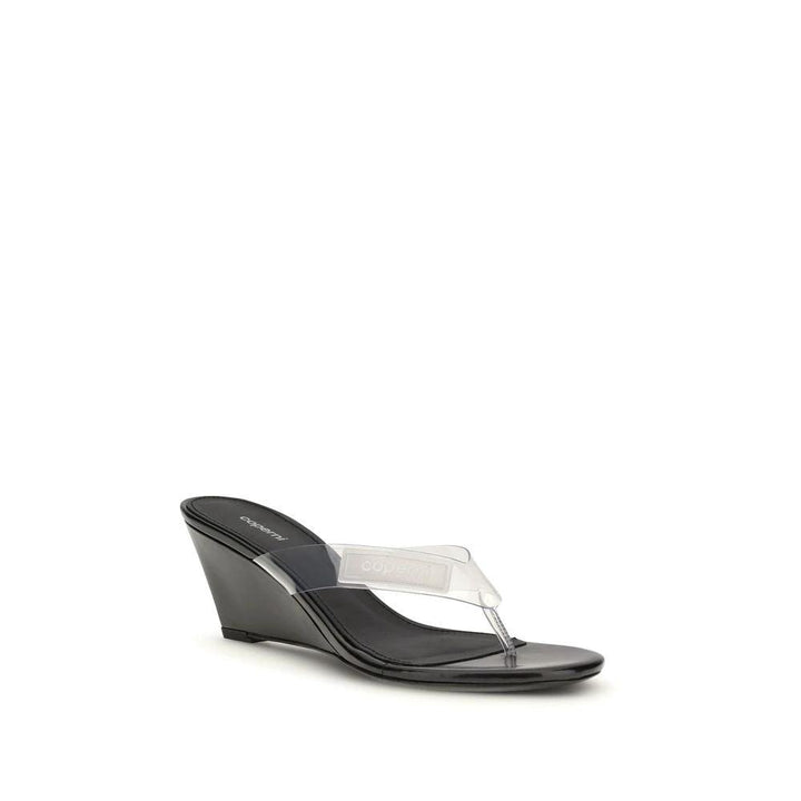 Coperni Sample Sale Coperni Black Pvc Flip-Flop Sandals - | Designer outlet