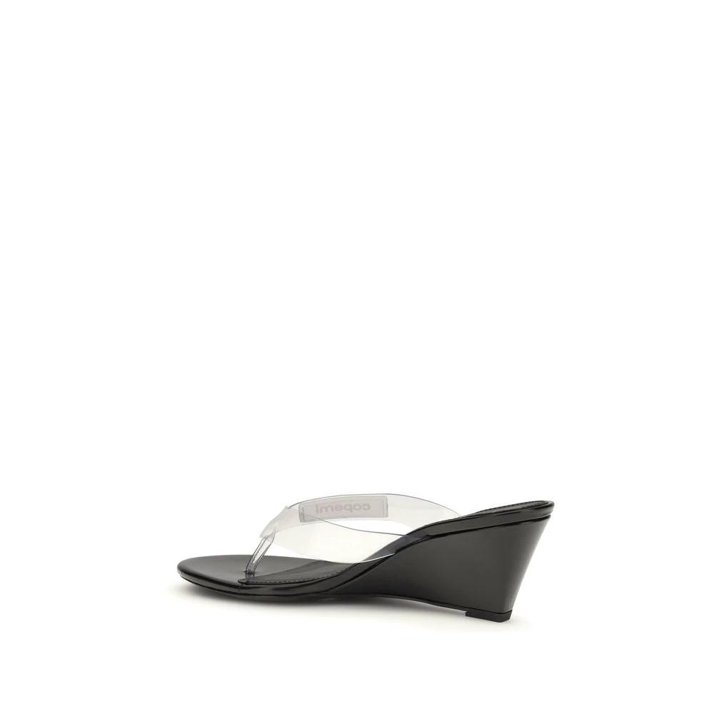 Coperni Sample Sale Coperni Black Pvc Flip-Flop Sandals - | Designer outlet