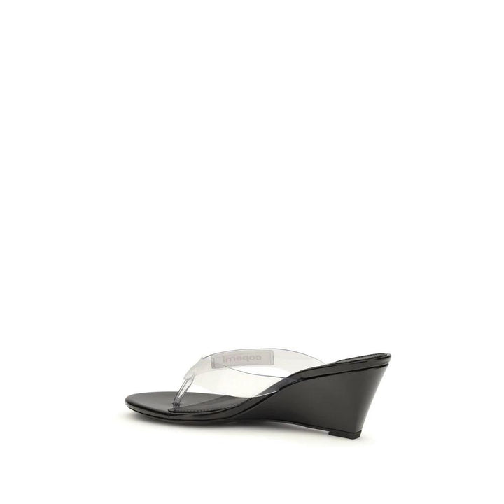 Coperni Sample Sale Coperni Black Pvc Flip-Flop Sandals - | Designer outlet