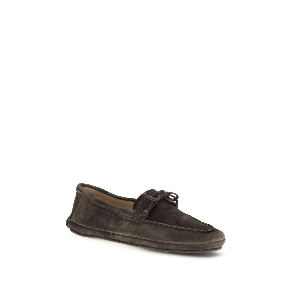 Le Monde Béryl Sample Sale Le Monde Béryl Brown Calf Leather Bos Taurus Slip-On Loafers - | Designer outlet