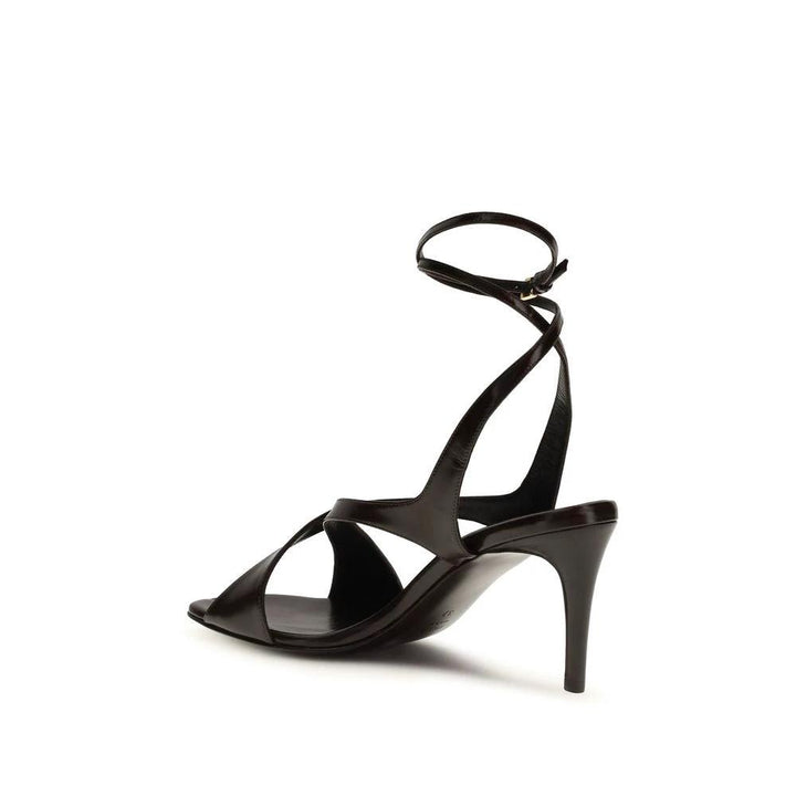 Khaite Sample Sale Khaite Black Calf Leather Bos Taurus Strap-On Sandals - | Designer outlet
