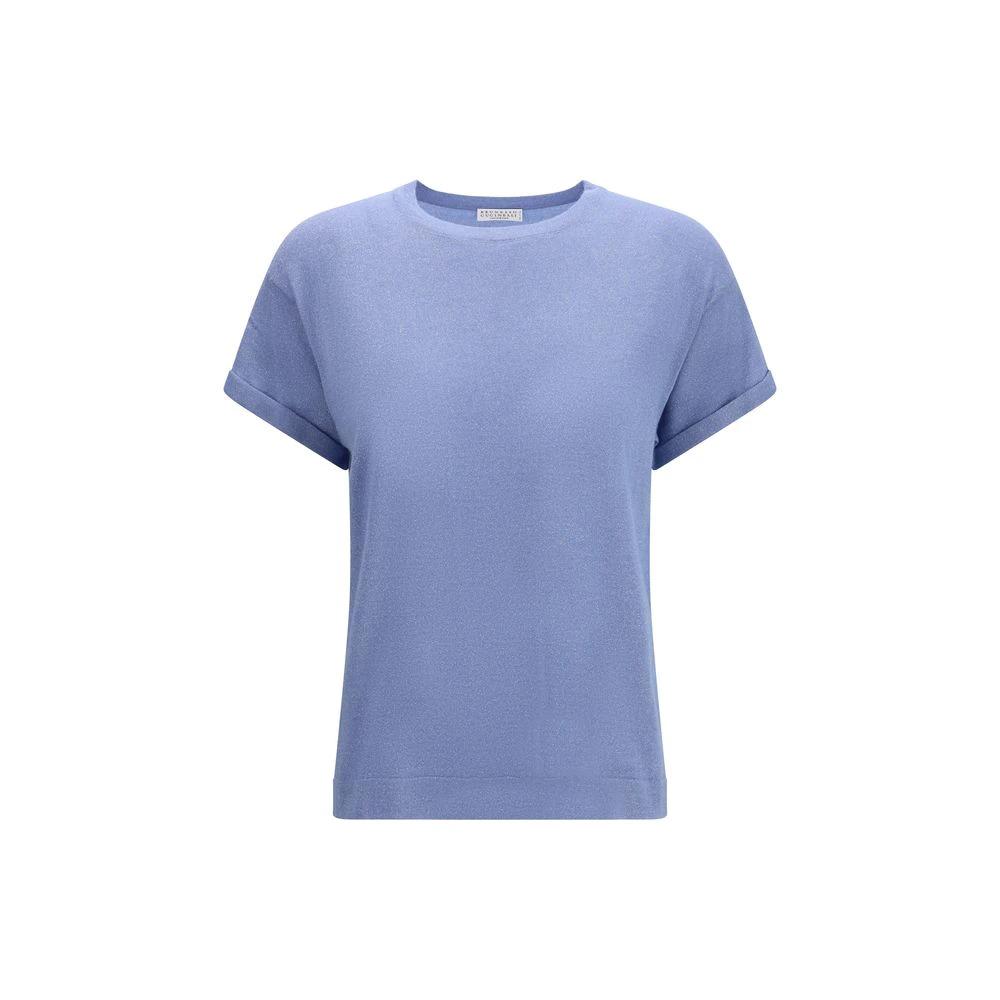 Brunello Cucinelli Sample Sale Brunello Cucinelli Blue Nylon T-Shirt - | Designer outlet