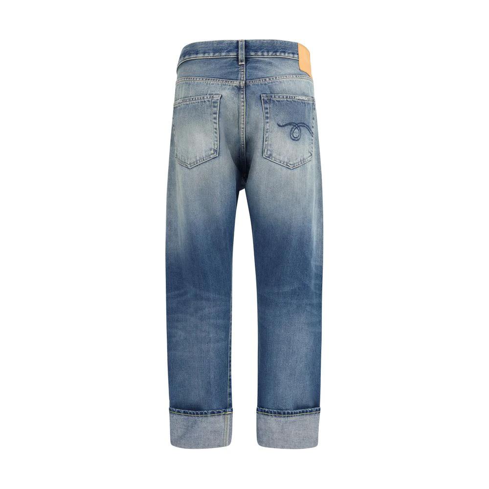 R13 Sample Sale R13 Blue Cotton Straight-Leg Jeans - | Designer outlet