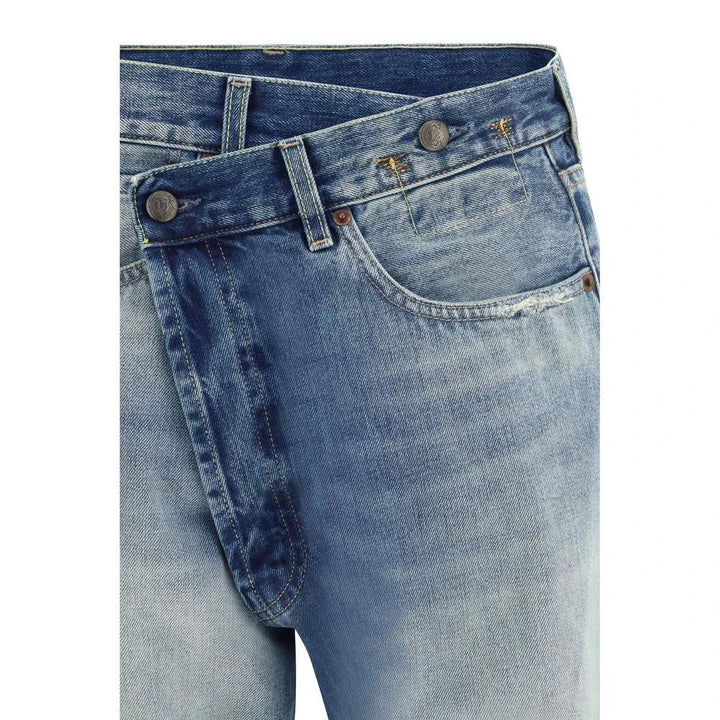 R13 Sample Sale R13 Blue Cotton Straight-Leg Jeans - | Designer outlet