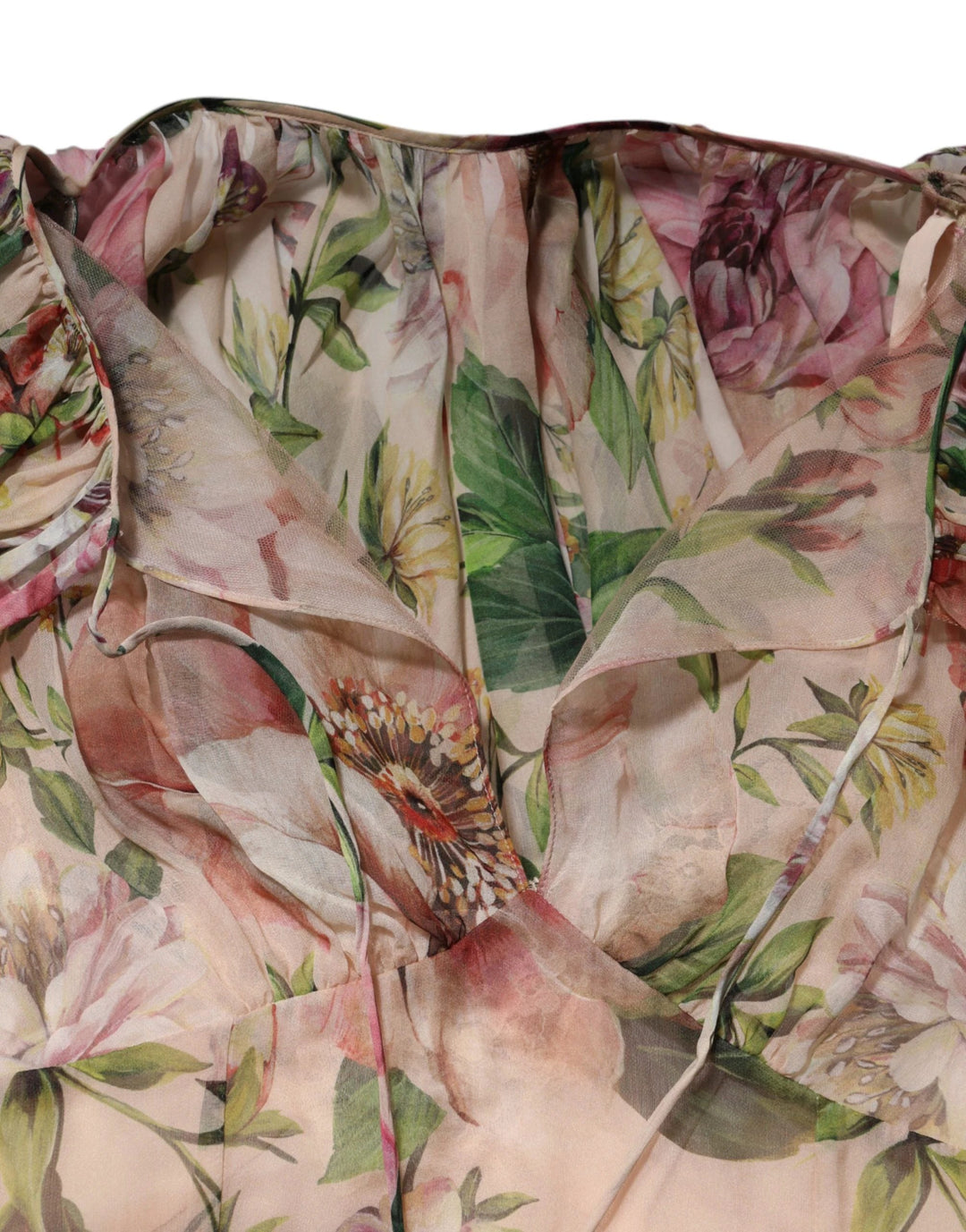 Dolce &amp; Gabbana Sample Sale Dolce &amp; Gabbana Multicolor Floral Silk Layered Maxi Dress - | Designer outlet