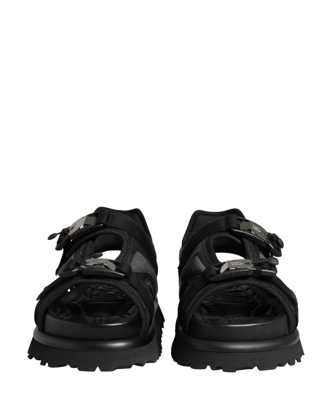 Dolce &amp; Gabbana Sample Sale Dolce &amp; Gabbana Black Logo Detailed Men Chunky Sandals Shoes - | Designer outlet