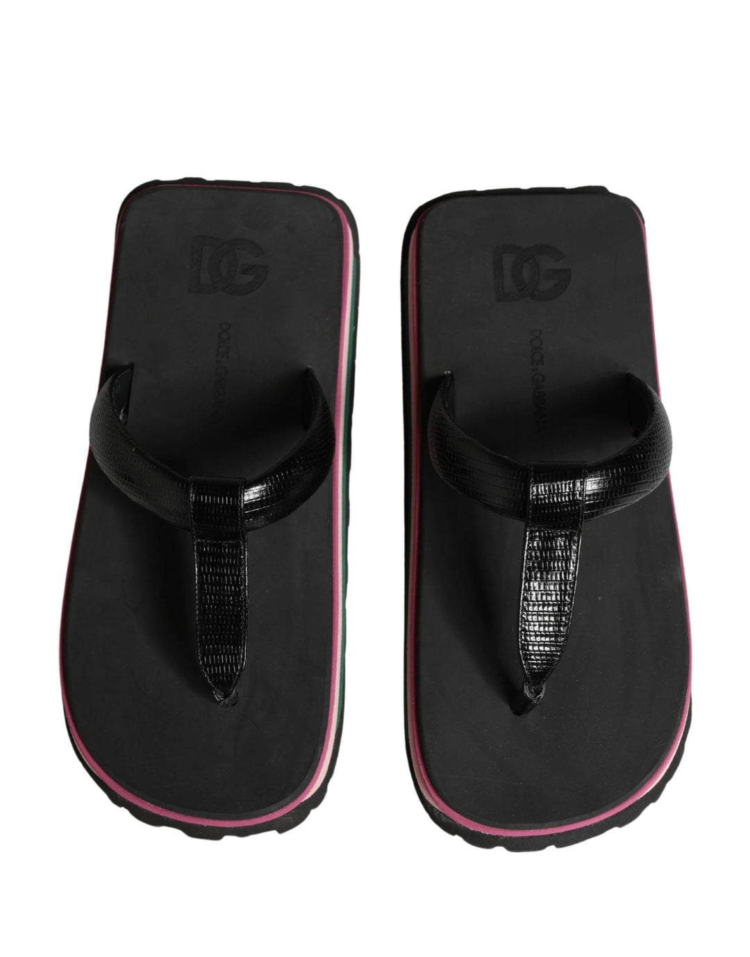 Dolce &amp; Gabbana Sample Sale Dolce &amp; Gabbana Multicolor Rubber Chunky Flip Flop Shoes - | Designer outlet