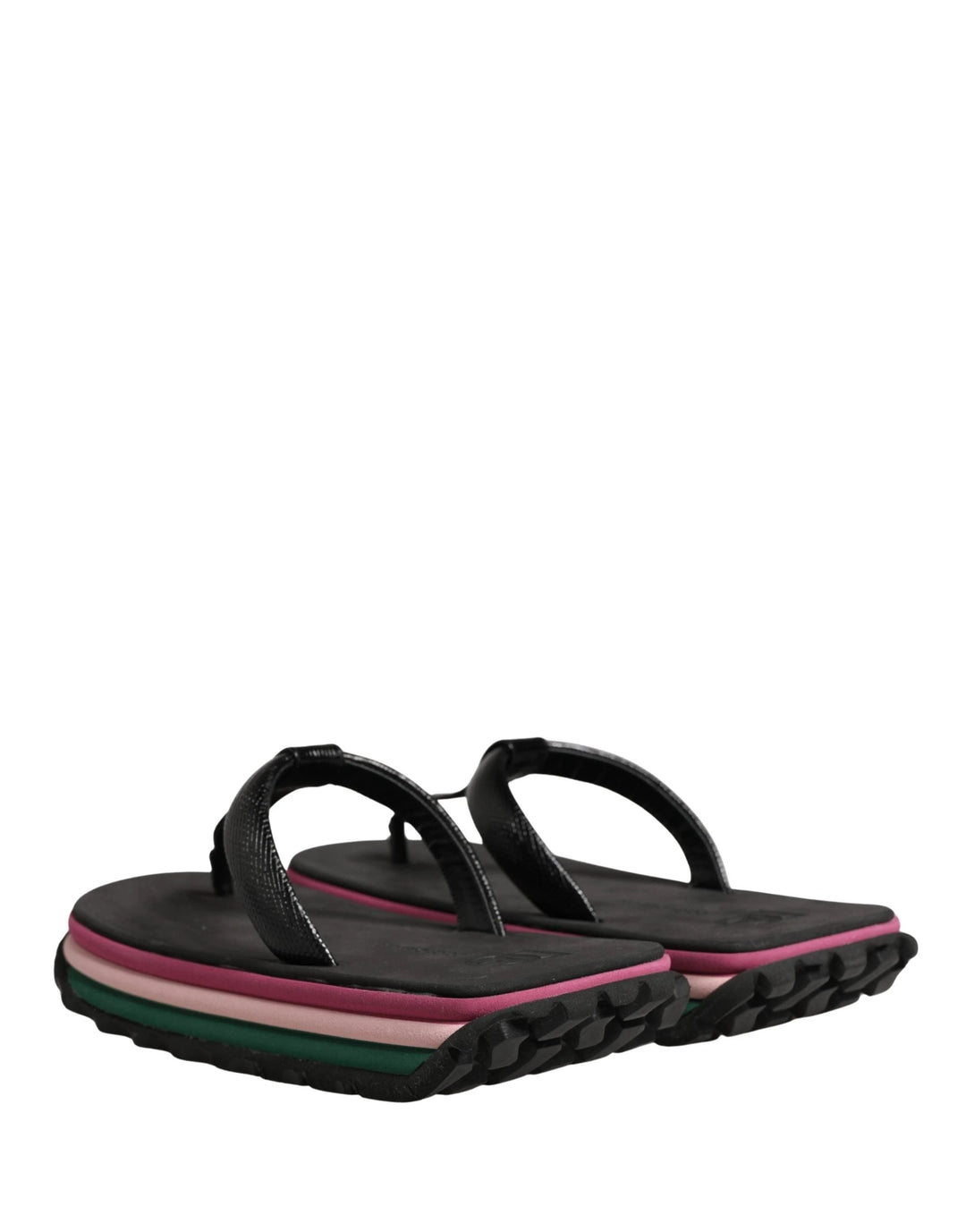 Dolce &amp; Gabbana Sample Sale Dolce &amp; Gabbana Multicolor Rubber Chunky Flip Flop Shoes - | Designer outlet