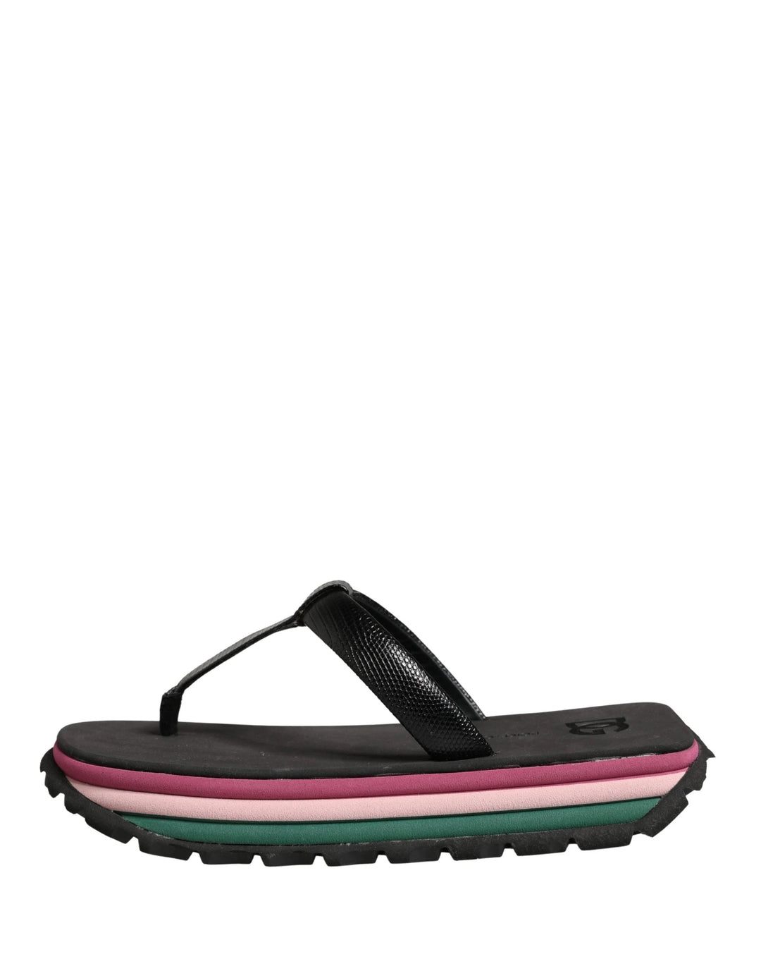 Dolce &amp; Gabbana Sample Sale Dolce &amp; Gabbana Multicolor Rubber Chunky Flip Flop Shoes - | Designer outlet