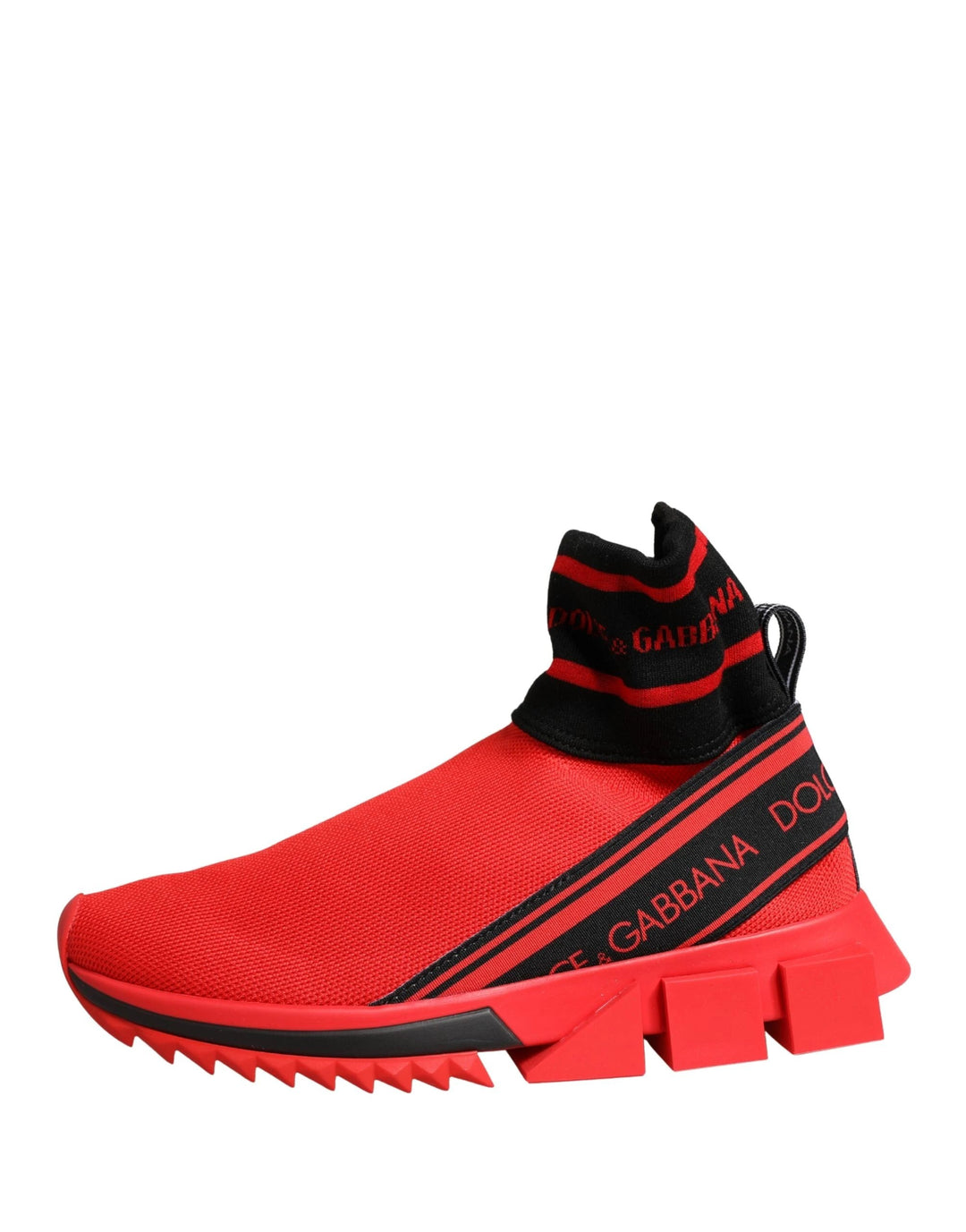 Dolce &amp; Gabbana Sample Sale Dolce &amp; Gabbana Red Black Sorrento Socks Sneakers Shoes - | Designer outlet