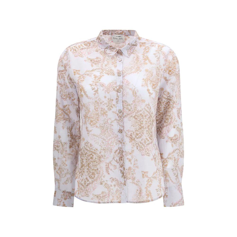 Forte_Forte Sample Sale Forte_Forte Multicolor Cotton Pattern Shirt - | Designer outlet