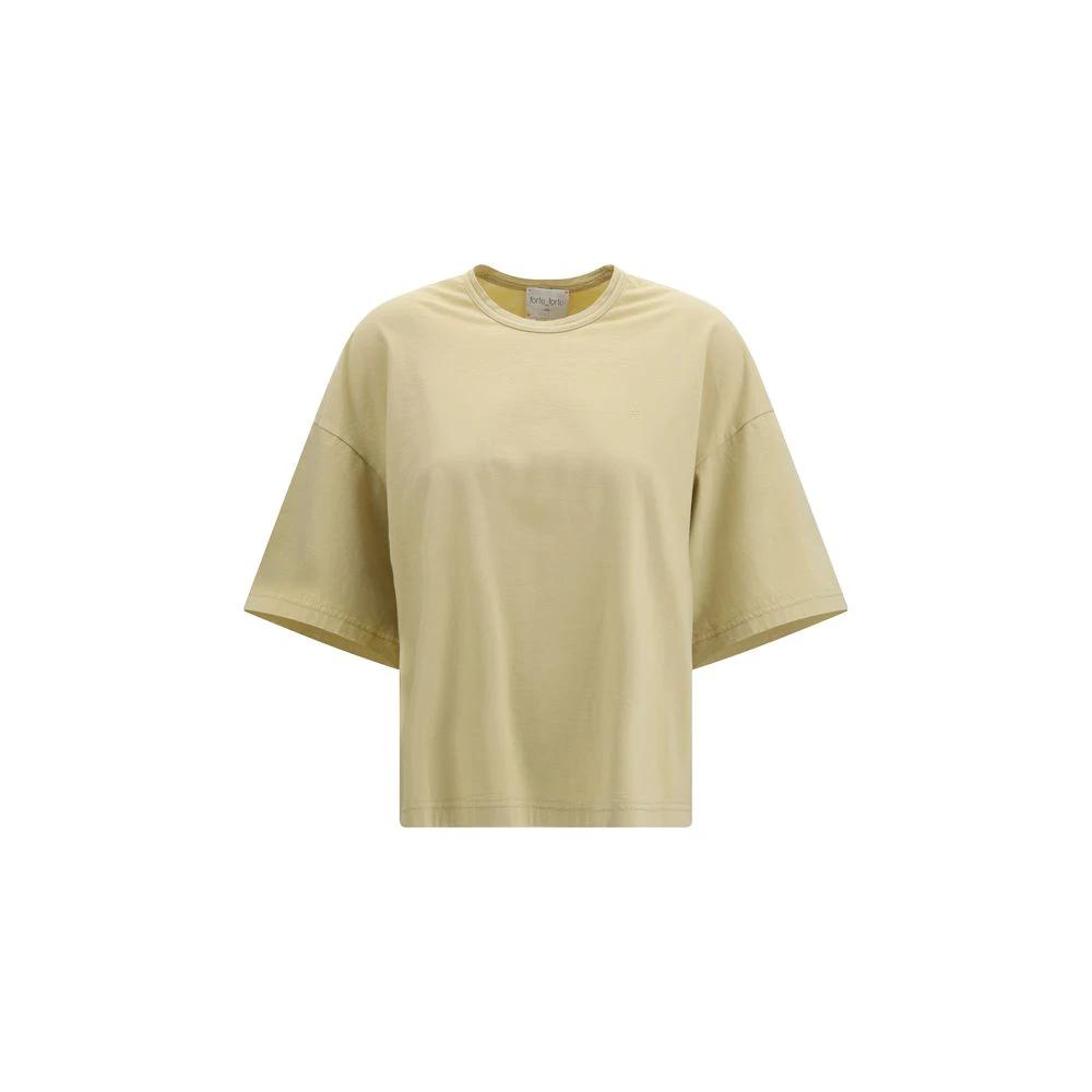 Forte_Forte Sample Sale Forte_Forte Beige Cotton T-Shirt - | Designer outlet