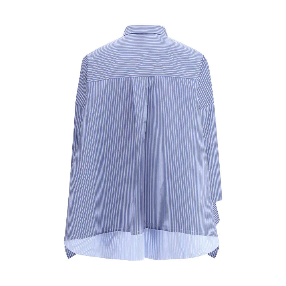 Sacai Sample Sale Sacai Blue Cotton Pattern Shirt - | Designer outlet