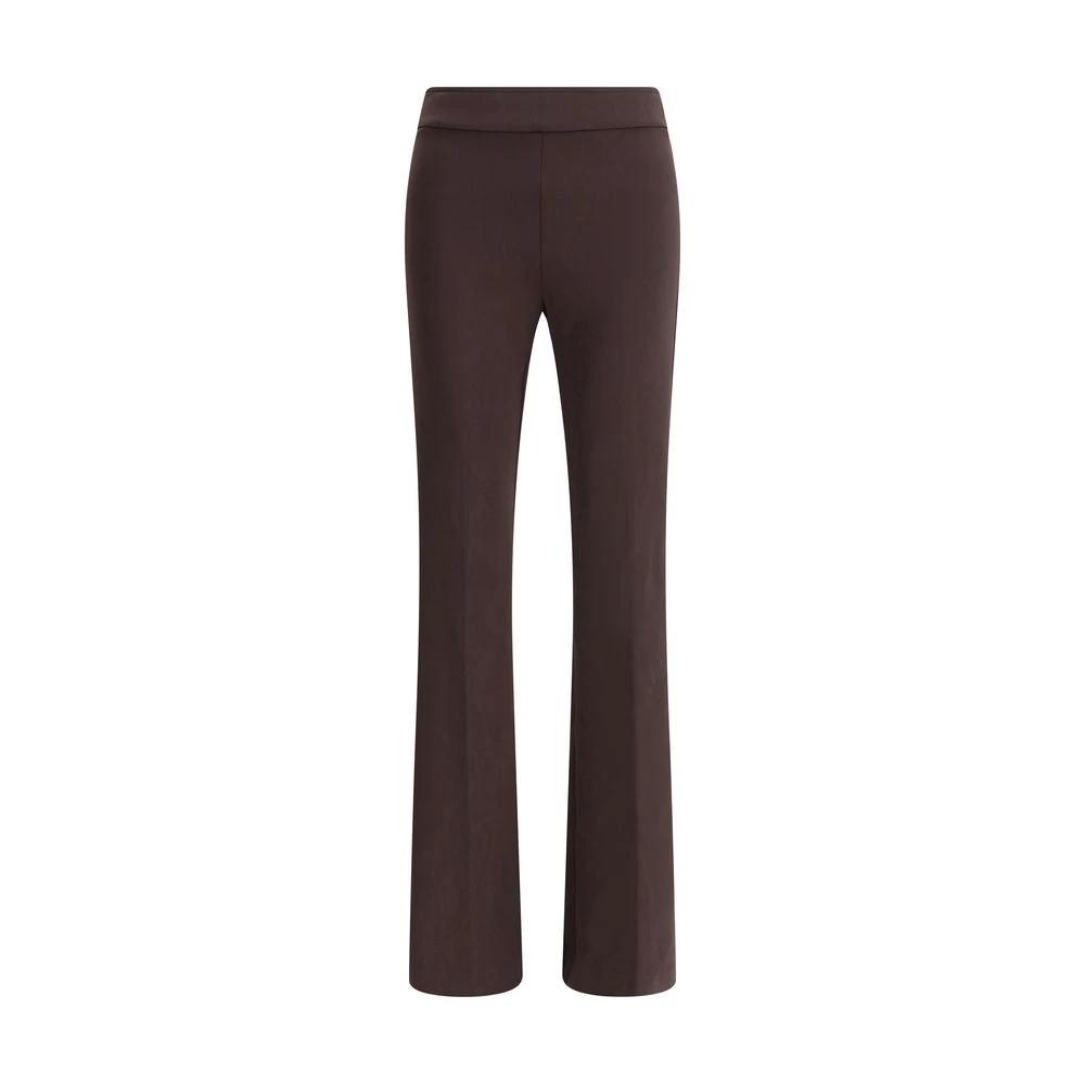 Avenue Montaigne Sample Sale Avenue Montaigne Brown Elastane Flared Pants - | Designer outlet