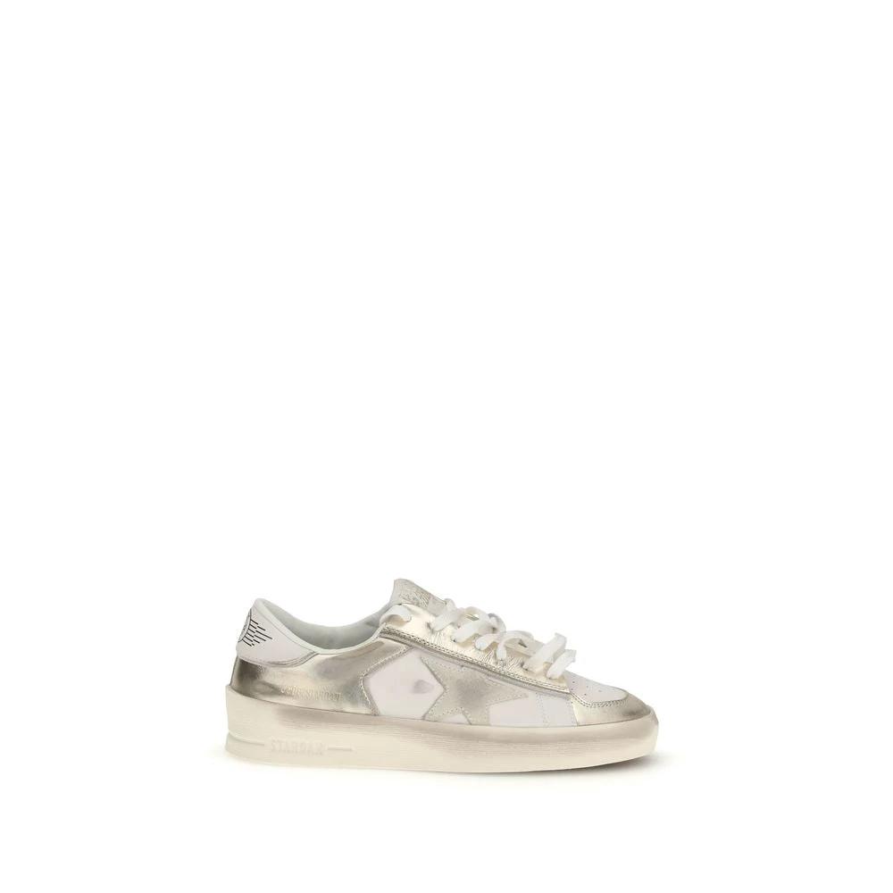Golden Goose Sample Sale Golden Goose Gold Calf Leather Bos Taurus Low Top Sneakers - | Designer outlet