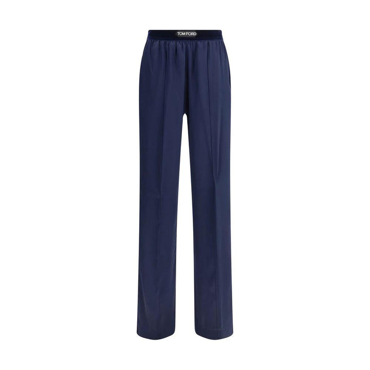 Tom Ford Blue Elastane Casual Pants