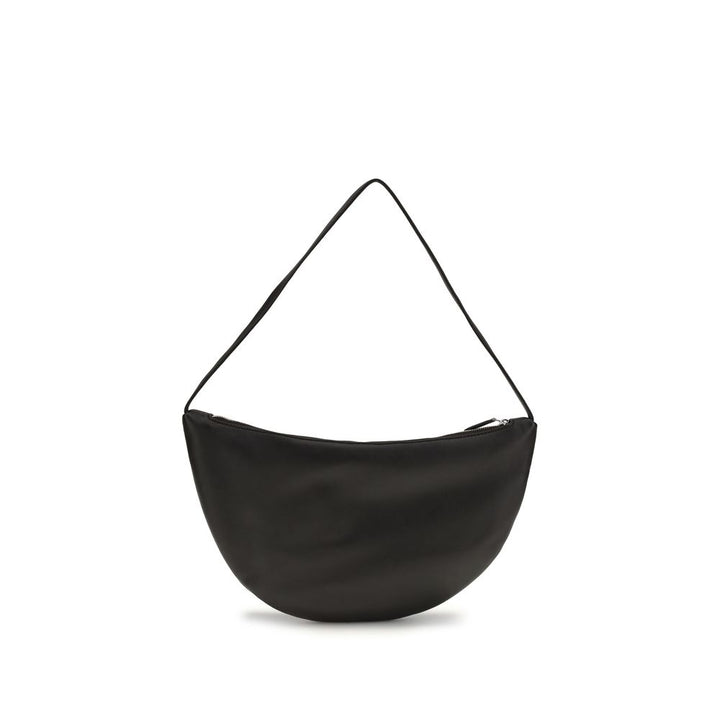 The Row Black Calf Leather Bos Taurus Shoulder Bag