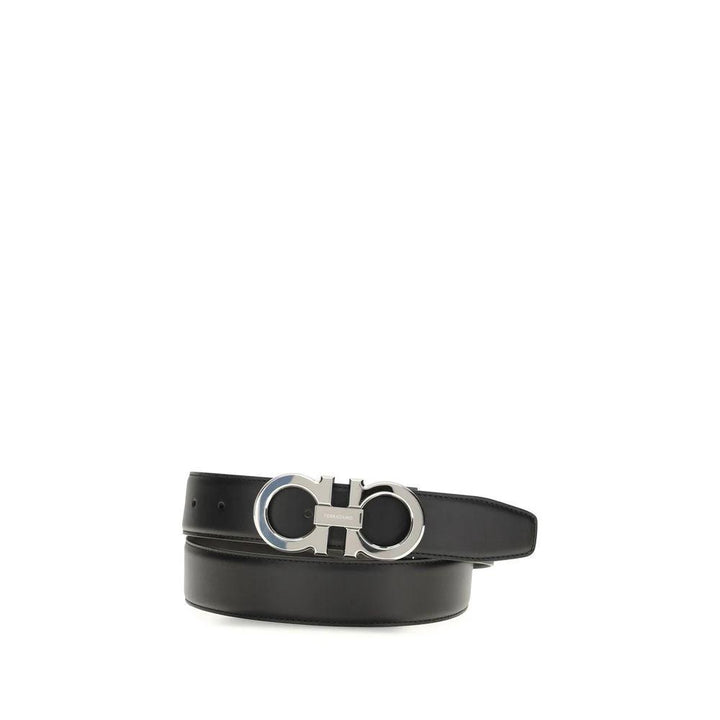 Ferragamo Sample Sale Ferragamo Black Calf Leather Bos Taurus Regular Belt - | Designer outlet