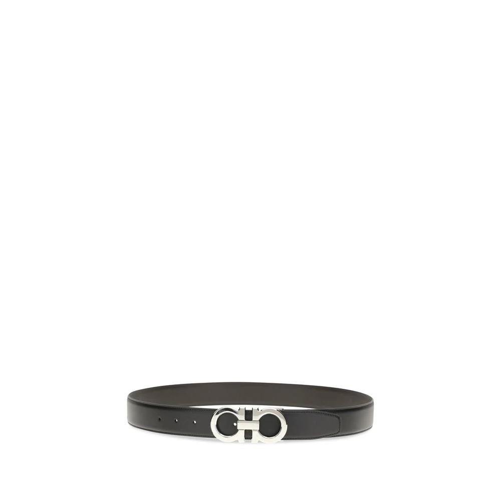 Ferragamo Sample Sale Ferragamo Black Calf Leather Bos Taurus Regular Belt - | Designer outlet