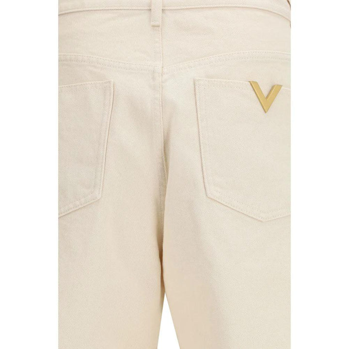 Valentino Sample Sale Valentino Beige Cotton Jeans Denim - | Designer outlet
